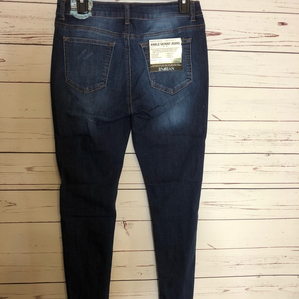 High Rise Distressed Denim - Picture 2 of 3